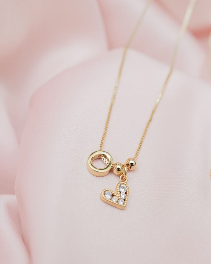 Cadena Inicial Corazón Brillante